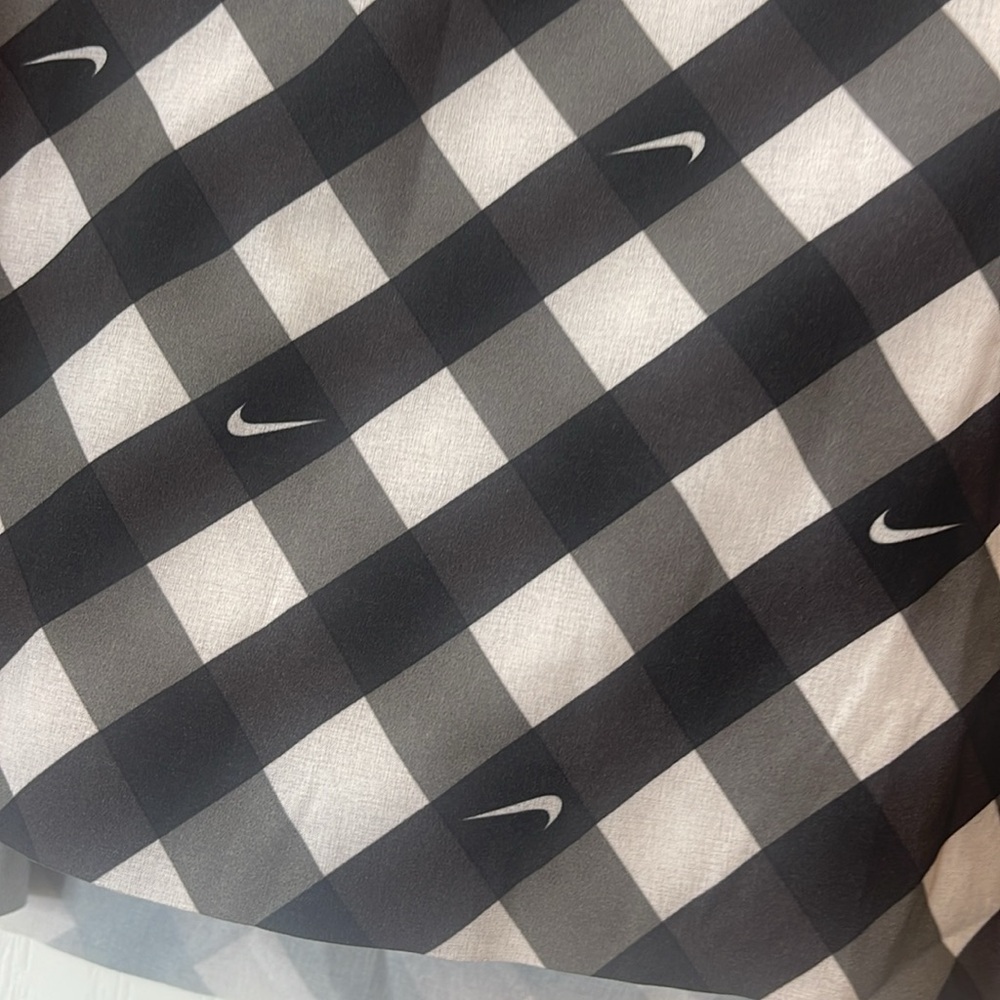 Nike Core Club Printed Tennis Skirt Skort Black White Gingham XL - Picture 7 of 16